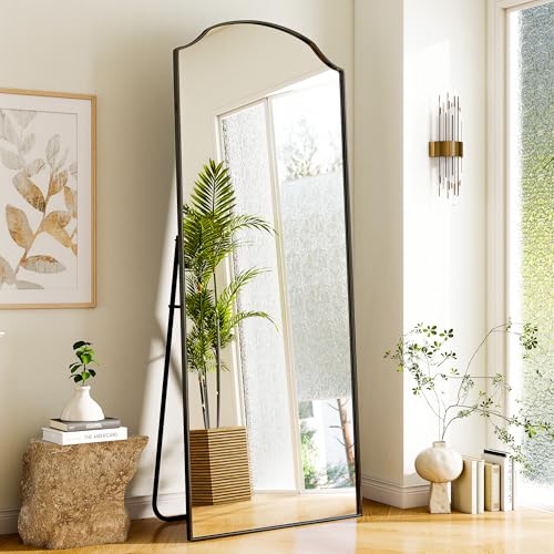 Full Length Mirror,Full Body Mirrors with Stand,32 x 71 Inch Wall Mirror Full Length for Bedroom Living Room Black - size: 71"L x 32"W