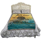 Pure Country Weavers I Am The Gentle Breeze Upon Your Face Blanket Water - Sympathy Bereavement Gift Tapestry Throw Woven from Cotton - Made in the USA (72x54) - color: Breeze Water, size: 72" x 54"