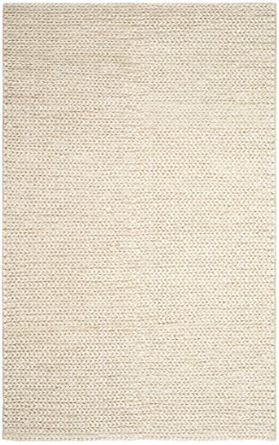 SAFAVIEH Natural Fiber Collection Area Rug - 6' Square, Ivory, Handmade Jute, Ideal for High Traffic Areas in Living Room, Bedroom (NF520A) - size: 6' x 6' (Square)