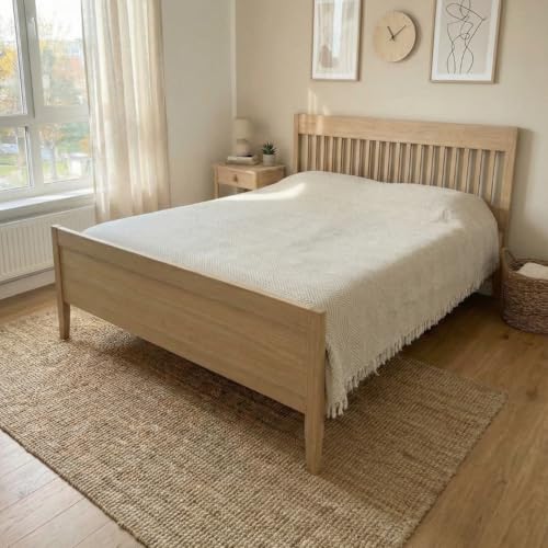 Bed Blanket, Queen Size (79 x 90 Inch), Cotton-Rich Blend, Soft Textured Woven Coverlet, Easycare, Lightweight & Breathable Bed Layering, All Season Bedding, Dove Beige - color: Dove Beige, size: Queen