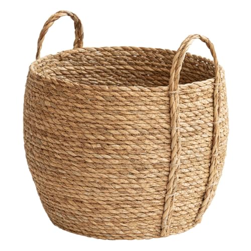 Straw Flower Pots, Plant Baskets Indoor, Basket Planter, Versatile Rattan Grass Woven Flower Planter, Plant Pot for Living Room Balcony Garden Decoration,Indoor & Outdoor - color: Xxxl