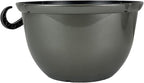 The HC Companies 11 Inch Hanging Metallic Planter - Round Hanging Basket for Indoor Outdoor Plants, Pewter (Pack of 2)