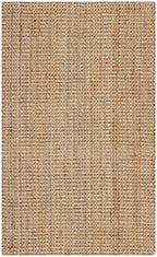 SAFAVIEH Natural Fiber Collection Accent Rug - 4' x 6', Natural, Handmade Farmhouse Jute, Ideal for High Traffic Areas in Entryway, Living Room, Bedroom (NF730C) - color: Natural, size: 4' x 6' (Rectangular)