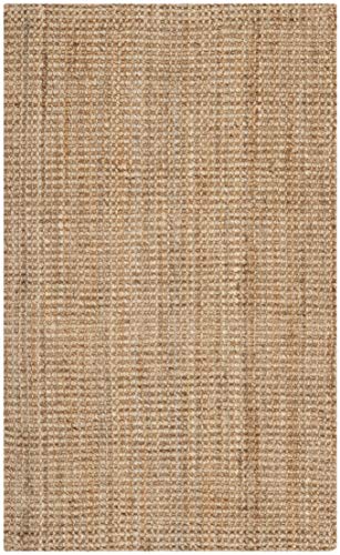 SAFAVIEH Natural Fiber Collection Accent Rug - 4' x 6', Natural, Handmade Farmhouse Jute, Ideal for High Traffic Areas in Entryway, Living Room, Bedroom (NF730C) - color: Natural, size: 4' x 6' (Rectangular)