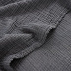 Boho Throw Blanket, 100% Cotton Ultra Soft Luxury Throw Rustic Quilt, Muslin Breathable Soft Bed Throw ，All Throw for Sofa Couch Chair 60×80 Inch (Grey Blanket, 60x80 Inch) - color: Grey, size: 60x80 Inch