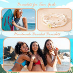 choice of all String Bracelets for Women Boho Wave Surfer Beach Wear Cute Bracelets Set Summer Friendship Jewelry Accessories Beach Stuff - color: A3:colorful beach surfer bracelets