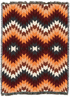 Pure Country Weavers Desert Rose - Western Tapestry Throw Blanket Woven from Cotton - Made in The USA (72x54) - color: Desert Rose