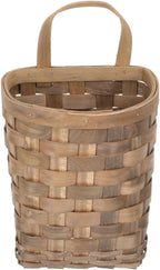Cabilock Wall Hanging Woven Basket 7.48X6.69X5.31In Multi-Functional Storage Organizer for Kitchen Sundries Flower Holder and Fruit Vegetable Basket Space-Saving Wall Mounted