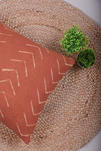 Trade Star 100% Cotton Throw Pillow Cover Farmhouse Lumbar Cushion Cover Tribal Pillow Shams Mudcloth Ethnic for Bedroom (Rust Phoenix 14X22 INCHES) - color: Rust (Phoenix), size: 22" x 14" (Pack of 1)