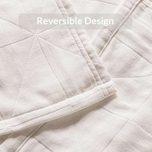 Exclusivo Mezcla 100% Cotton Muslin Blanket for Bed, Twin Size 4-Layer Moisture-Wicking and Breathable Ultra Soft Gauze Blanket for Spring Summer, 60"x80", Beige - color: Beige, size: Twin (60"x80")