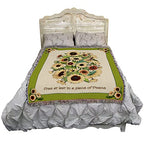 Pure Country Weavers Memorial Sunflowers Blanket - Gift Tapestry Throw Woven from Cotton - Made in the USA (72x54) - color: Sunflowers, size: 72" x 54"