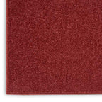 Nourison Home Nourison Essentials Brick Red 2'2" x 10' Area Rug - Easy Clean, Non Shedding, Bed Room, Living Room, Dining Room, Kitchen (10' Runner) - color: Brick Red, size: 2'2" x 10' (Runner)