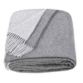 LYHome Merino Wool Blanket - Warm Throw for Cold Weather, Warmest Travel Outdoor Camping Blankets, Picnic Army and Military Throws, Comforter Soft & Cozy (55" x 79" Grey - Light Grey Double-Sided) - color: Grey - Light Grey Double-sided