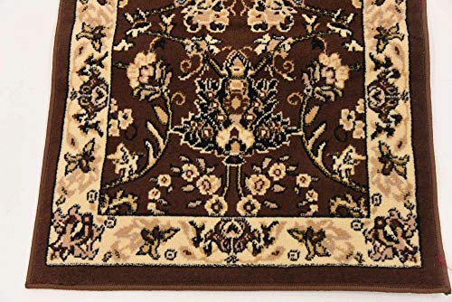 Unique Loom Sialk Hill Collection Area Rug - Washington (2' 2" x 8' 2" Runner, Brown/ Black) - color: Brown/Black, size: 2'2" x 8'2" (Runner)