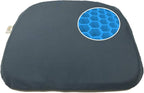 Yogibo Cushibo Gel Seat Cushion for Long Sitting Pressure Relief, Office Desk Chair, Computer, Car, Meditation, Floor Seating Pad, Non-Slip, Indoor and Outdoor, Water Resistant Cover, Light Grey
