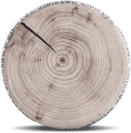 HYSEAS Decorative Round Throw Pillow, 3D Digital Print Comfortable Kids Funny Cute Wood Log Pillow Circle Seating Floor Cushion for Home, Couch, Sofa, Bedroom, Living Room Decor, Green Stump