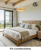 VONLUCE 23.6" Boho Rattan Chandelier, 6-Light Drum Chandelier with 3-Tier Woven Lampshade, Rattan Ceiling Light for Dining Room Bedroom Living Room with E26 Sockets, Nickel Finish, ETL Certified - color: Nickel, size: 24inch
