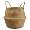 Large Woven Seagrass Belly Basket for Plant, Grocery, Picnic, 12" Diameter x 14" Height - size: XXL (12" D x 14" H)