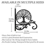 Tree of Life Metal Plant Hanger Bracket, Decorative wall-Mounted Hanging Plant Hook, Tree of Life Garden Decoration, Suitable for Hanging Baskets, Bird feeders, Lanterns, Wind Chimes - style: Tree of Life