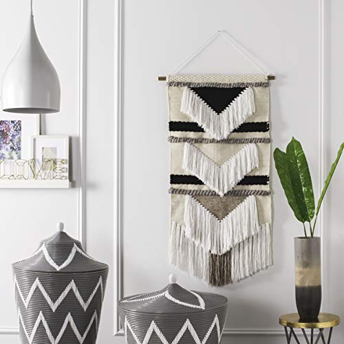 Safavieh Home Collection Sedona Beige and Brown Woven Wall Art - color: Black/White, size: 29"L x 4"W