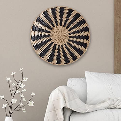 Duiaynke Woven Decor, Hanging Baskets Unique Tapestry for Hallway Bedroom Living Room Home Decorations (Black 30cm) - color: Black 30cm