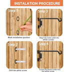 2 Pack 11.5 inch Swivel Plant Hanger Hook Indoor Outdoor, Rotatable Plant Wall Hooks, Hanging Brackets for Hanging Flower Basket, Bird Feeder, Wind Chimes