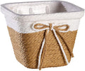 Ochine Small Plant Basket for Plants, Modern Storage Basket Decorative Natural Rope Basket, Flower Pot Table Indoor Planters, Small Storage Organizer Basket Rustic Home Decor