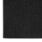 Nourison Home Nourison Essentials Black 2'2" x 7'6" Area Rug - Easy Clean, Non Shedding, Bed Room, Living Room, Dining Room, Kitchen (8' Runner) - color: Black, size: 2'2" x 7'6" (Runner)