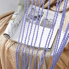 HSYLYM Spaghetti String Curtain for Doorways Privacy Door Frame Tassel Hippy Wall Kitchen Hallway Boho Fringe Curtain Hanging Door Room Dividers Decor 1 Panel（39×86in/100×220cm,Periwinkle）