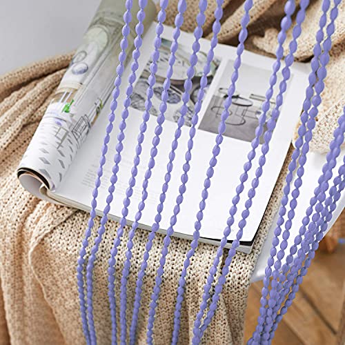 HSYLYM Spaghetti String Curtain for Doorways Privacy Door Frame Tassel Hippy Wall Kitchen Hallway Boho Fringe Curtain Hanging Door Room Dividers Decor 1 Panel（39×86in/100×220cm,Periwinkle）