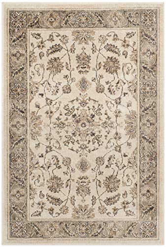 SAFAVIEH Vintage Collection Accent Rug - 2' x 3', Stone & Mouse, Oriental Traditional Distressed Viscose Design, Ideal for High Traffic Areas in Entryway, Living Room, Bedroom (VTG168-3410) - color: Stone/Mouse, size: 2' x 3' (Rectangular)