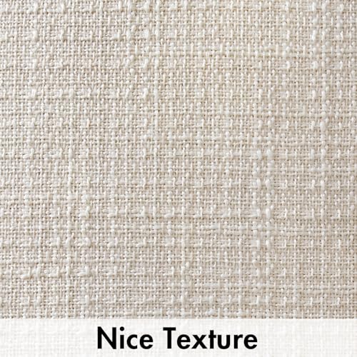 MIULEE Burlap Linen Throw Pillow Covers 20x20 Inch Set of 2 Cream White Christmas Decorative Pillows Modern Farmhouse Soft Accent Cushion Covers for Couch Sofa Bedroom Livingroom Home Decor - color: Cream White, size: 20" x 20" (Pack of 2)