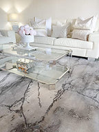 SAFAVIEH Craft Collection Runner Rug - 2'3" x 8', Grey & Silver, Modern Abstract Design, Non-Shedding & Easy Care, Ideal for High Traffic Areas in Living Room, Bedroom (CFT877G) - color: Grey/Silver, size: 2'3" x 8' (Runner)