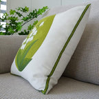 vctops Farmhouse Flower Cotton Tufted Throw Pillow Cover Spring Floral Embroidery Pillowcase Soft Square Cushion Case for Sofa Couch Bed Chair (White,18"x18") - color: White