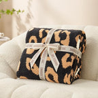 Snuggle Sac Ultra Soft Blanket Black Leopard Twin Size - Reversible Oversized Cheetah Bedding Blanket, Plush Throw Blankets for Bed, Sofa, Couch, Black Leopard, 60x80 inches - color: Leopard Black, size: Twin(60"x80")