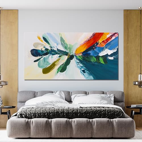 Canvas Wall Art Decor Wall Art Pictures For Living Room Blue White Wall Art Decor Canvas Abstract Art Colorful Abstract Wall Art Prints Art Work For Bedroom Office Kitchen Home Wall Decor 20" x 40" - color: XY-G, size: 40"L x 20"W