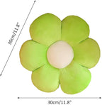 lannery Flower Plush Throw Pillows, Flower Floor Pillow Seating Cushion Toy for Reading, Room, Watching TV (11.8", Green)