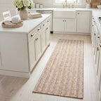 SAFAVIEH Natural Fiber Collection Runner Rug - 2'6" x 8', Grey & Natural Brown, Handmade Jute, Farmhouse Style, Chunky Textured Thick Pile (NF447K) - color: Grey/Natural, size: 2'6" x 8' (Runner)