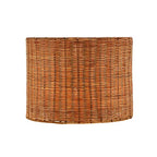 Aspen Creative 31604, Drum Spider Lamp Shade, Natural Rattan, 12" Top x 12" Bottom x 9" Height - color: Rattan