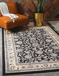 Unique Loom Sialk Hill Collection Area Rug - Washington (2' 2" x 3' 1" Rectangle Black/Gray) - color: Black/Gray, size: 2'2" x 3'1" (Rectangular)