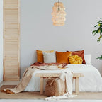FOREVER BAMBOO Indonesian Hand-Woven Natural Rattan Pendant Light Fixture Circle Shape Woven Wicker Lampshade Chandelier Interior Decor, 15 in H x 15 in W - style: Java Circle