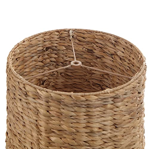 Aspen Creative 31605, Drum Spider Lamp Shade, Water Hyacinth, 12" Top x 12" Bottom x 9" Height - color: Water Hyacinth