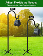 Ottsuls Shepherd-Hooks Adjustable for Bird-Feeder Lantern Plant-Hook Garden-Stake - Plant Stand Hanger for Outdoor Flower Basket, Bird Feeder Hanger Weddings Decor - size: 92 INCH, style: A-2 Pack