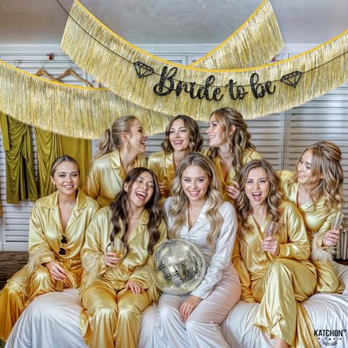 KatchOn, Silver and Gold Fringe Banner Garland - 6.5 Feet, Pack of 2 | Gold Fringe Garland for Golden Birthday Decorations Golden, Silver Streamers for Prom Graduation Decorations 2026 - color: Silver nad Gold