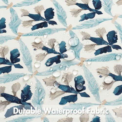 MIULEE Floral Decorative Pillow Covers Set of 2,Block Print Throw Pillowcases Outdoor Boho Farmhouse Vintage Coastal Summer Accent Cushion Covers for Couch paito Garden Sofa Bed 18x18 Inch, Blue Grey - color: Blue Grey, size: 18" x 18" (Pack of 2)