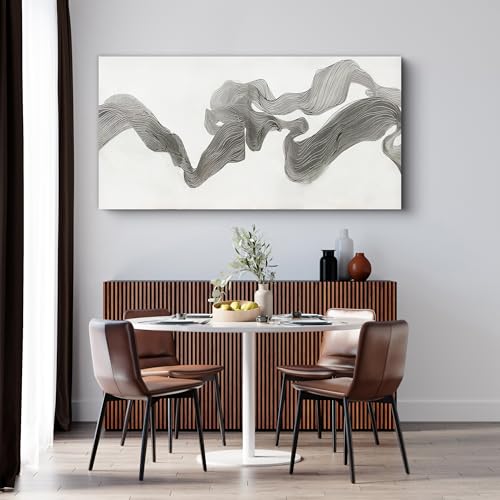 Abstract Wall Art Decor Wall Art Pictures for Living Room Abstract Canvas Art Wall Decor Gray White Wall Art Prints Artwork for Walls Modern Minimalist Wall Art Decorations Home Office Decor 20" X 40" - color: JYQ-01Q, size: 40"L x 20"W