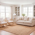 SAFAVIEH Natural Fiber Collection Area Rug - 6' x 9', Natural, Handmade Farmhouse Jute, Ideal for High Traffic Areas in Living Room, Bedroom (NF870A) - size: 6' x 9' (Rectangular)
