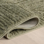 Nuloom Kerry Green, 6'7" x 9', Geometric, Soft and Cozy, High Traffic, Stain Resistant, Easy Clean, Durable Area Rug for Bedroom, Living Room, Dining Space, Den, Foyer, Entryway - color: Kerry Green, size: 6'7" x 9' (Rectangular)