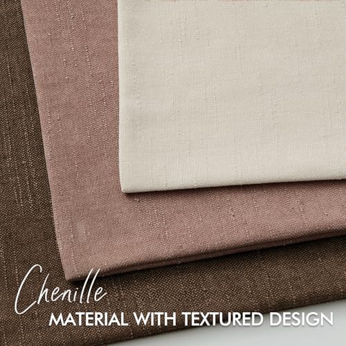 Textured Throw Pillow Covers Decorative Soft Accent Chenille Pillows Neutral Farmhouse Cushions Modern Valentines Home Decor for Couch Sofa Bedroom Living Room 18x18 Inch Pack of 2, Blush Pink - color: Blush Pink, size: 18" x 18" (Pack of 2)