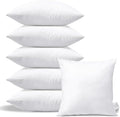 OTOSTAR Pack of 6 Throw Pillow Inserts, 20 x 20 Square Cushion Inner Soft Fluffy Plump Stuffer Cushion Pads White Decorative Pillow Inserts